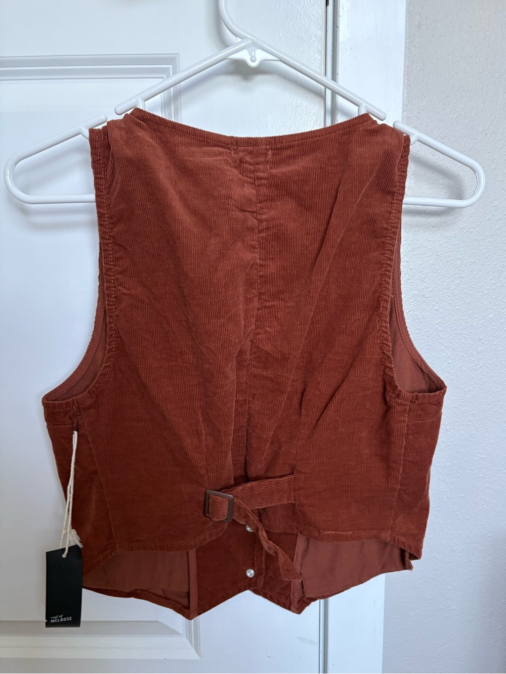 Tilly's Rust-Brown Corduroy Vest - Picture 3 of 3